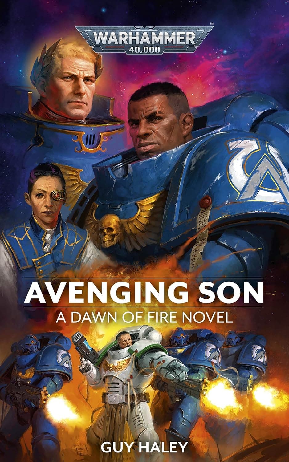 Cover of the paperback edition of 'Avenging Son': A Dawn of Fire Novel