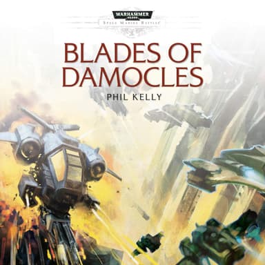 Cover of the audiobook edition of 'Blades of Damocles': Setting out to exterminate the upstart Tau Empire before they become the threat, the Ultramarines...