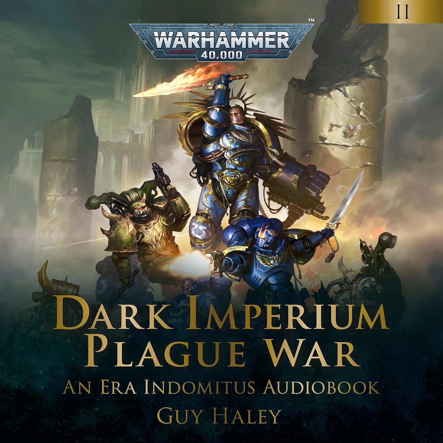 Cover of the audiobook edition of 'Dark Imperium: Plague War': An Era Indomitus Audiobook