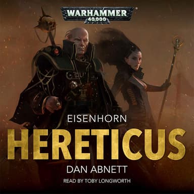 Cover of the audiobook edition of 'Hereticus'