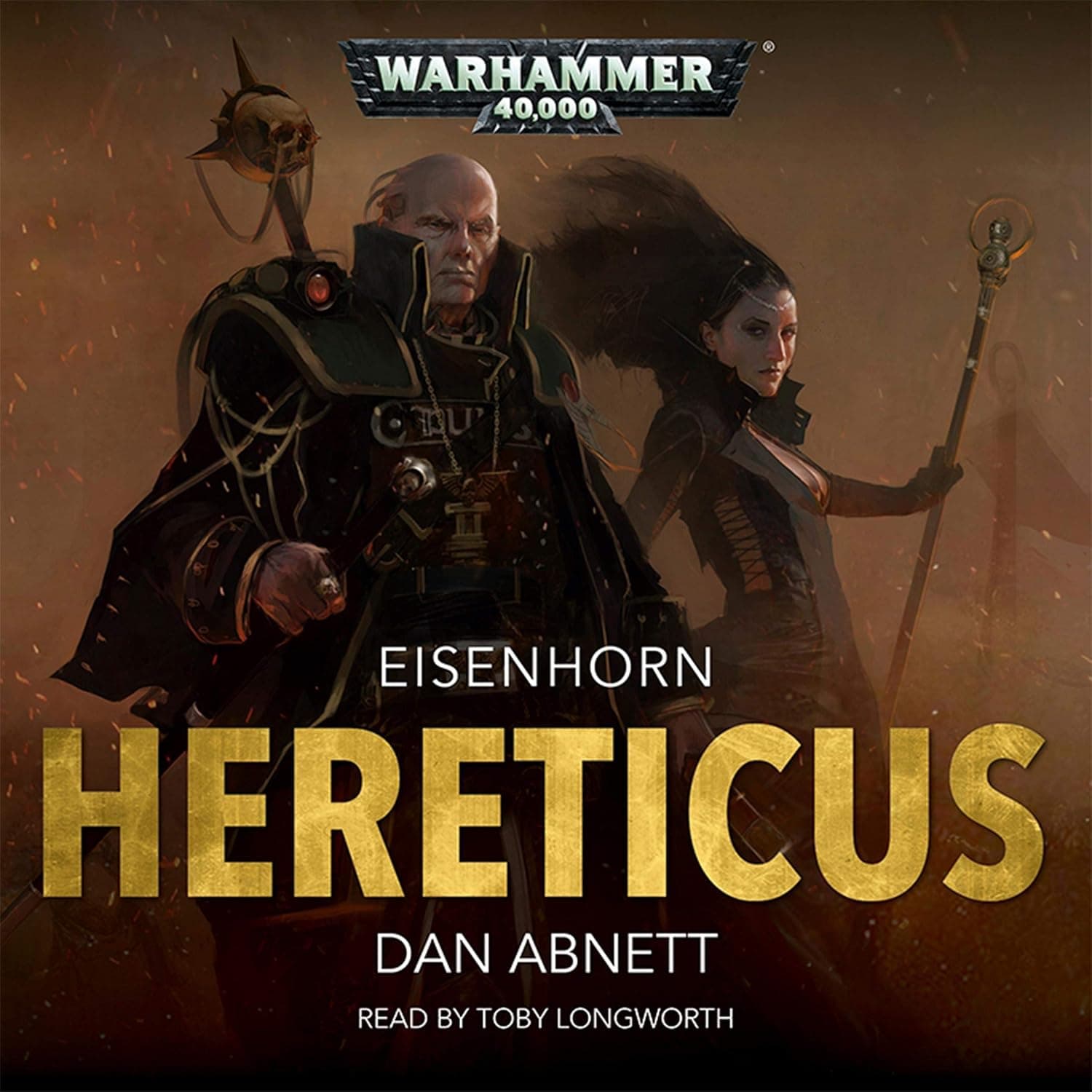 Cover of the audiobook edition of 'Hereticus'