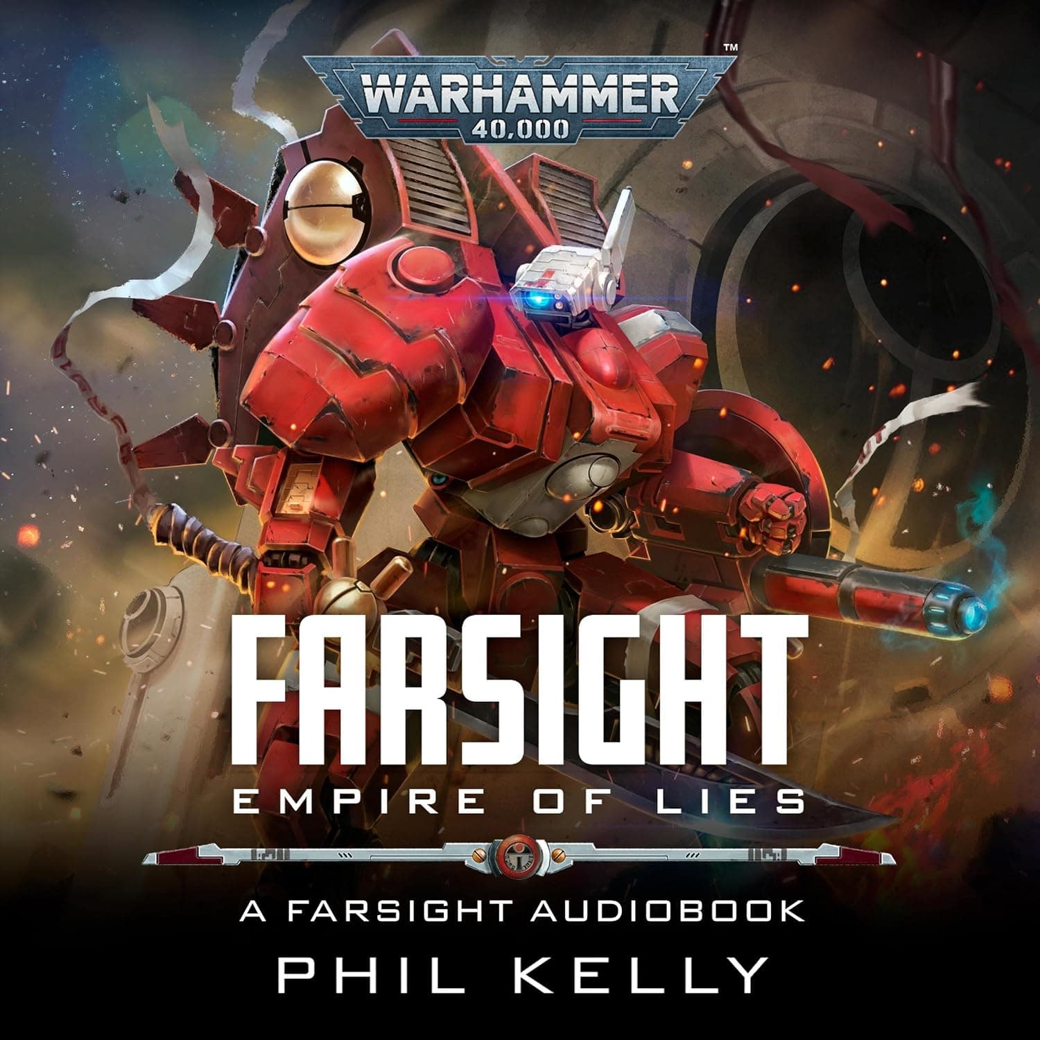 Cover of the audiobook edition of 'Farsight: Empire of Lies': A Farsight Audiobook