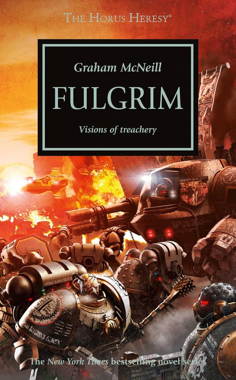 Cover of the paperback edition of 'Fulgrim': Visions of Treachery