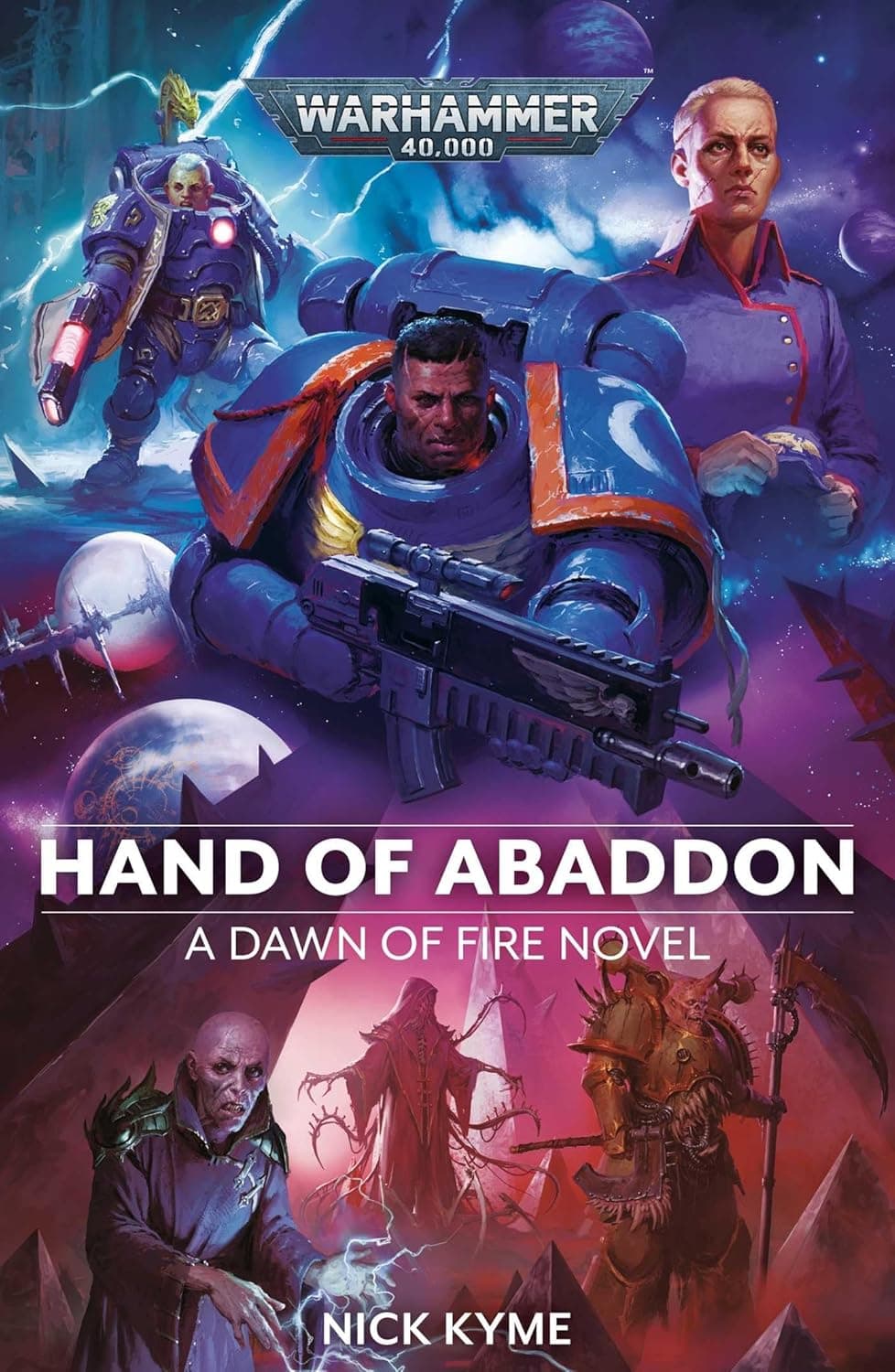 Cover of the paperback edition of 'Hand of Abaddon': A Dawn of Fire Novel