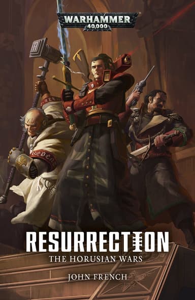 Cover of the paperback edition of 'The Horusian Wars: Resurrection'