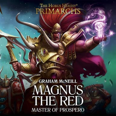 Cover of the audiobook edition of 'Magnus the Red: Master of Prospero'