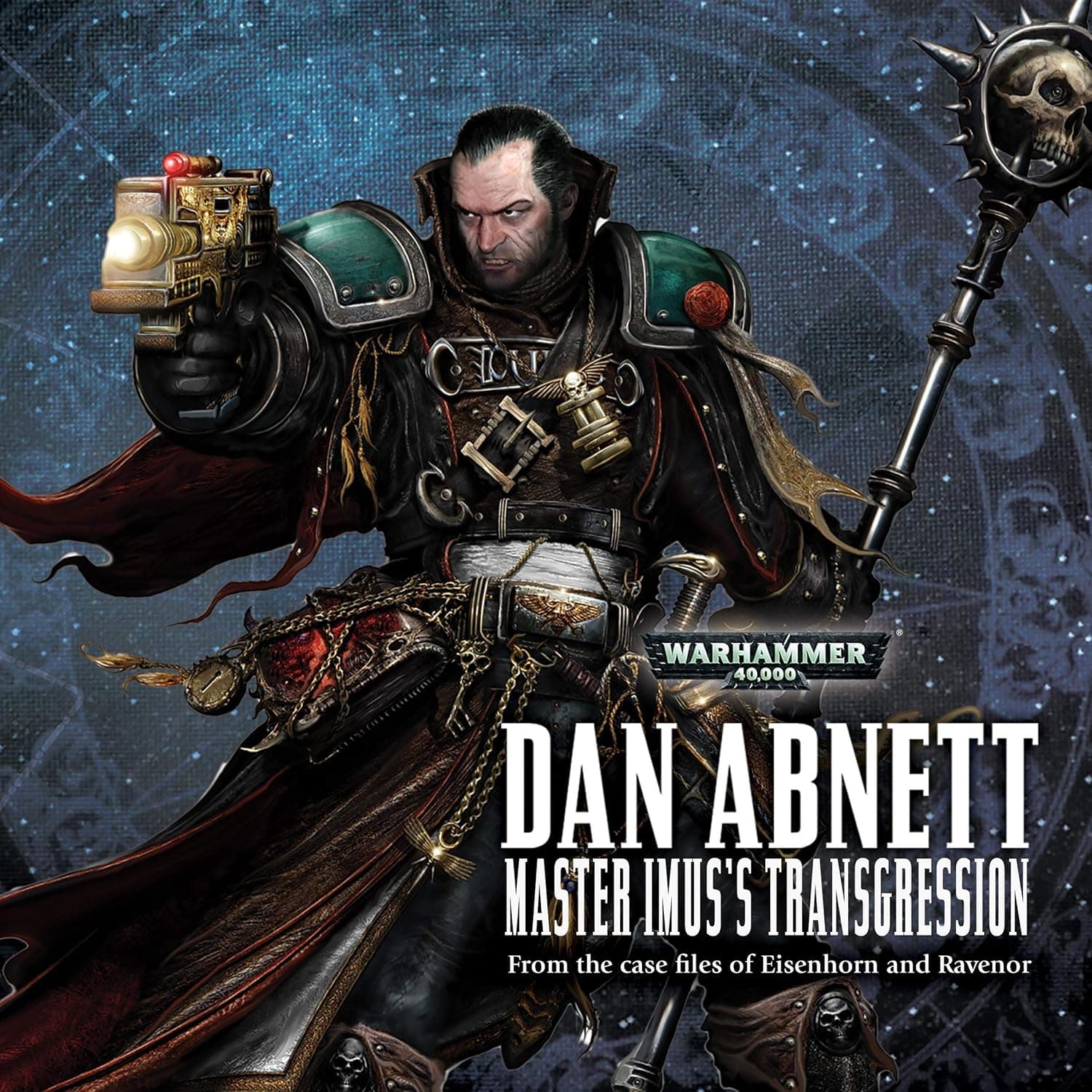 Cover of the audiobook edition of 'Master Imus's Transgression': From the case files of Eisenhorn and Ravenor