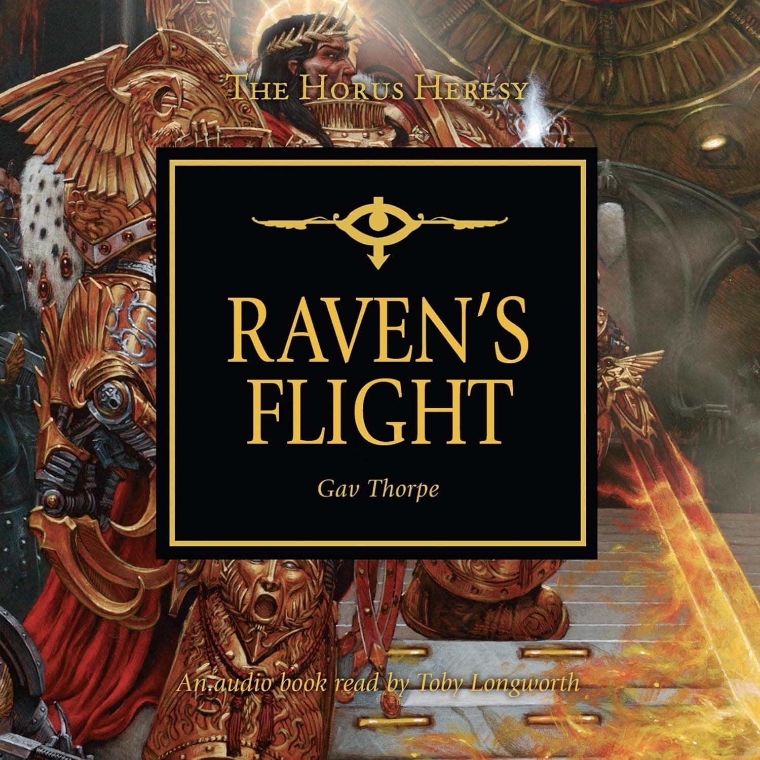 Cover of the audiobook edition of 'Raven's Flight'