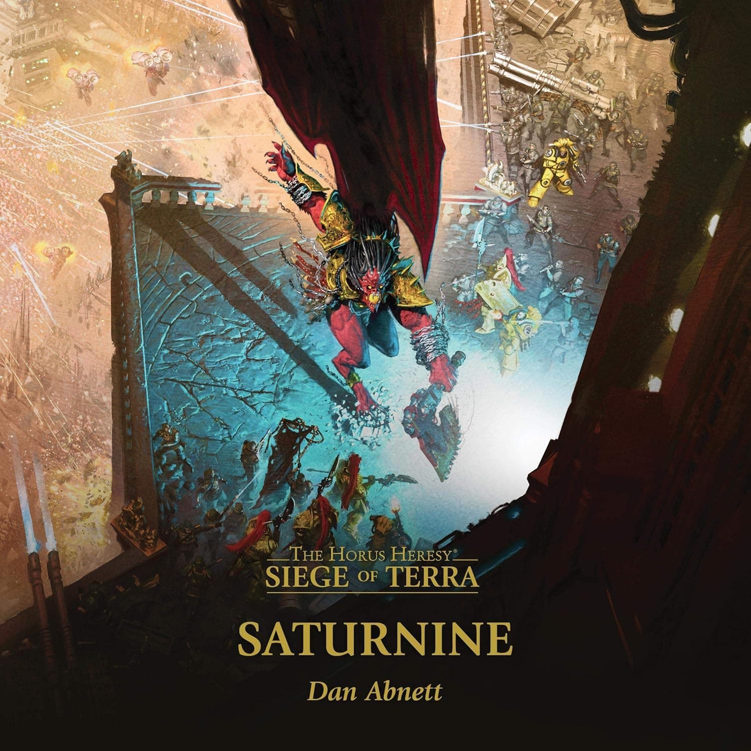 Cover of the audiobook edition of 'Saturnine'