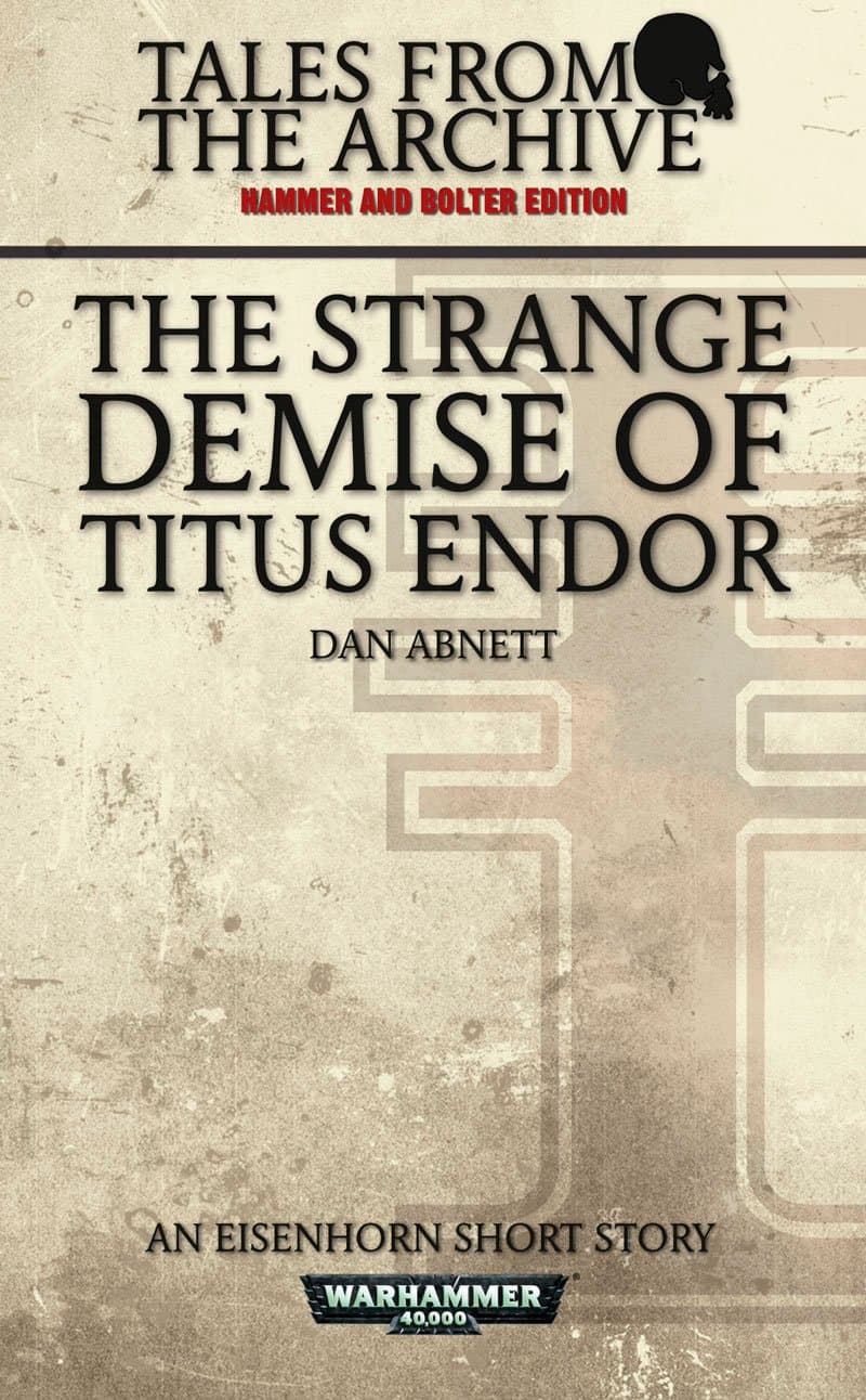 Cover of the ebook edition of 'The Strange Demise of Titus Endor'