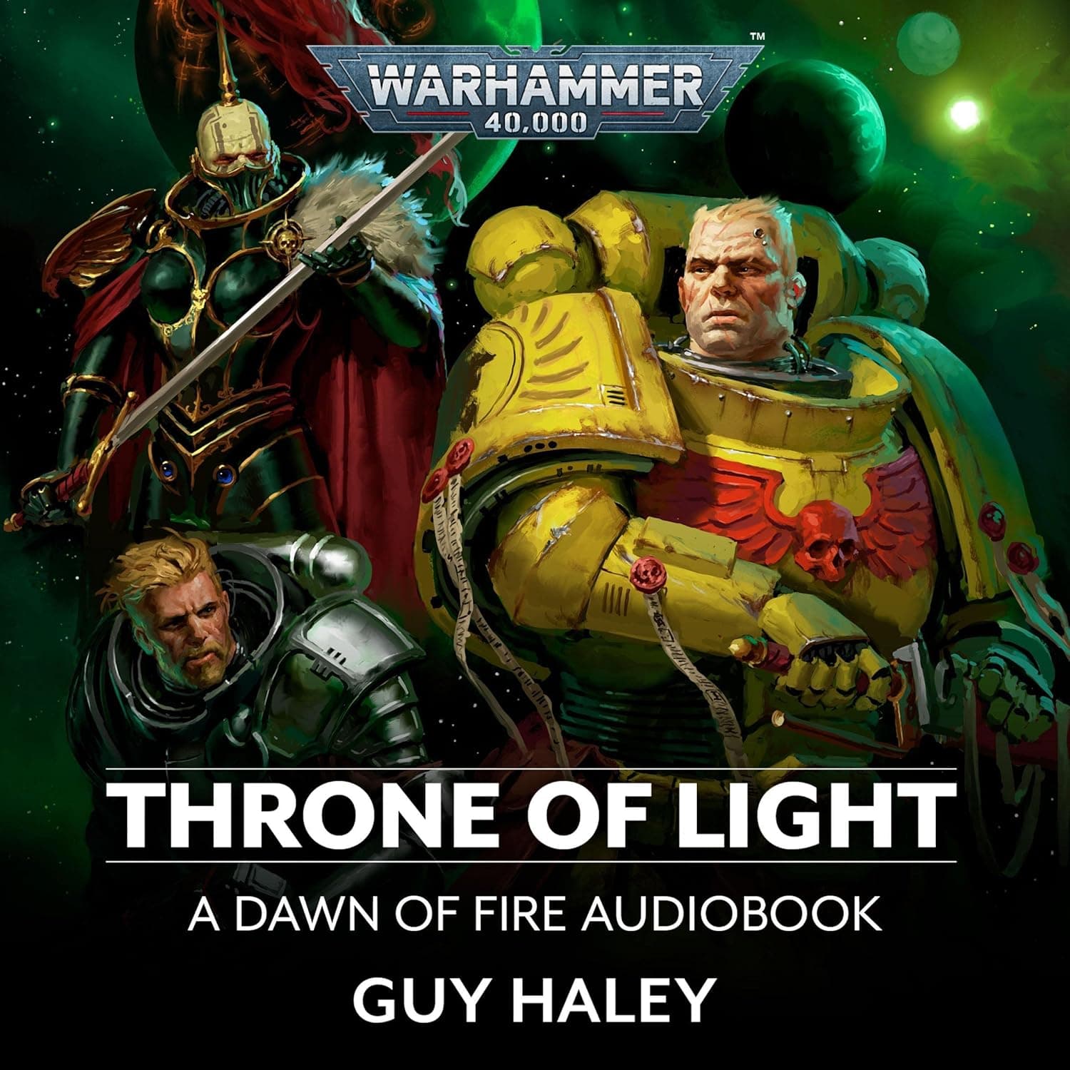 Cover of the audiobook edition of 'Throne of Light': A Dawn of Fire Audiobook